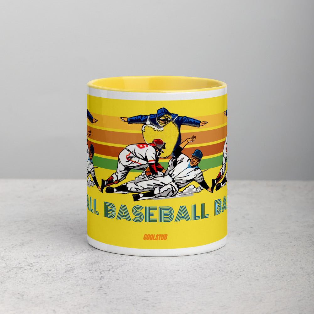 '81 Retro Baseball Mug with Color Inside