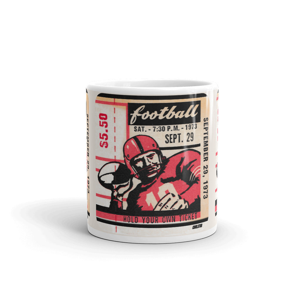 1973 Football Ticket Mug