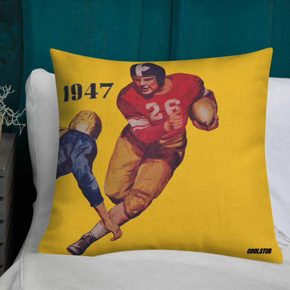 '47 Football Flash Football Art Premium Pillow