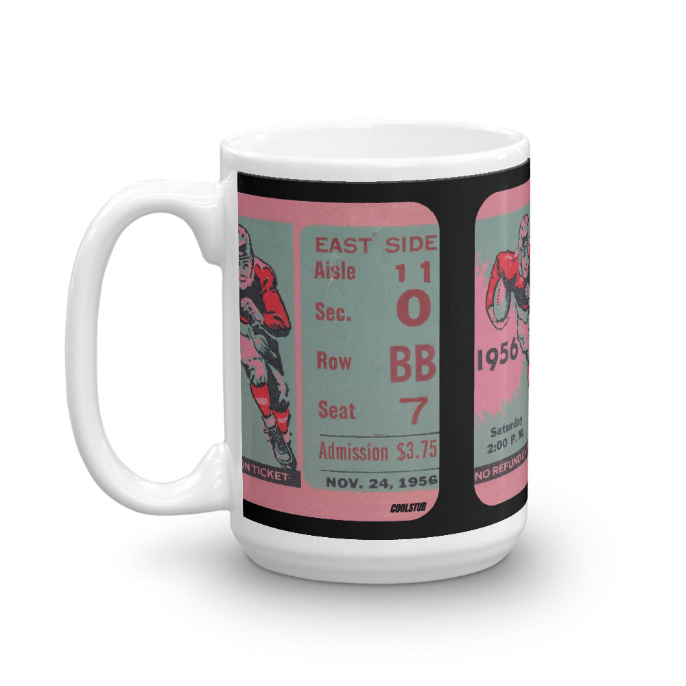 1956 Football Ticket Stub Mug