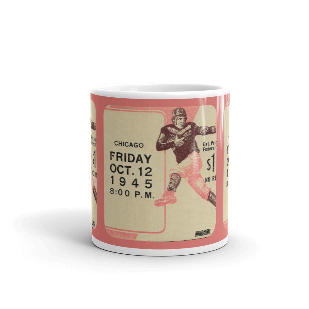 1943 Football Ticket Stub Mug