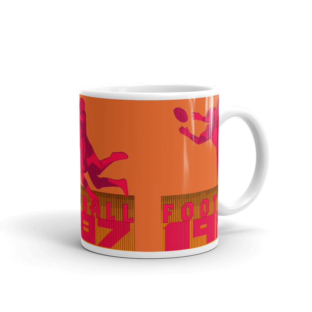 '87 Retro Football Mug (Orange)
