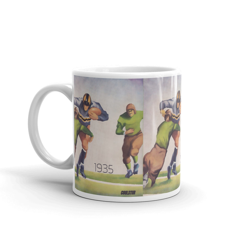1935 Football Watercolor Art Mug