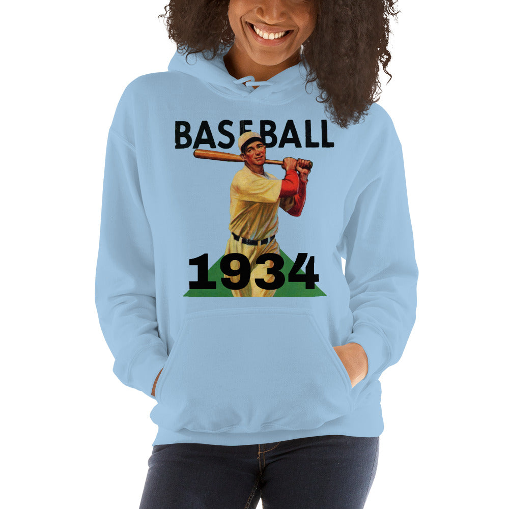 1934 Home Run Swing Unisex Hoodie