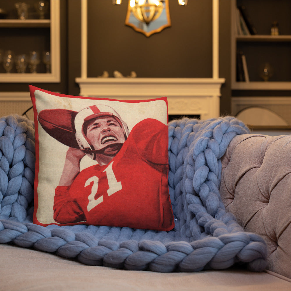 1950's Quarterback Premium Pillow