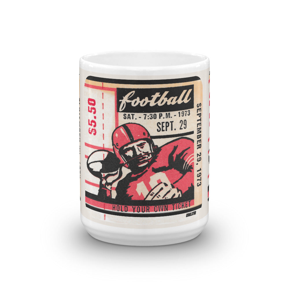 1973 Football Ticket Mug