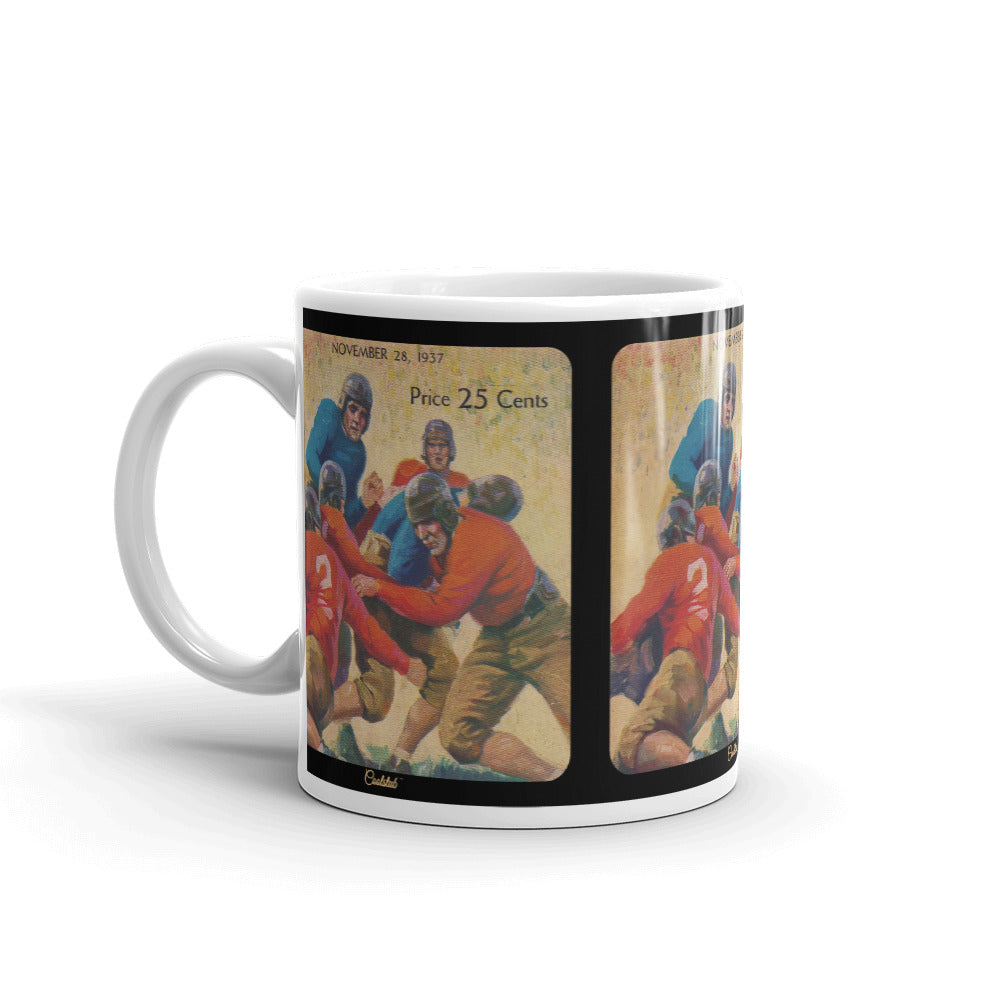 Vintage Football Program Art Mug