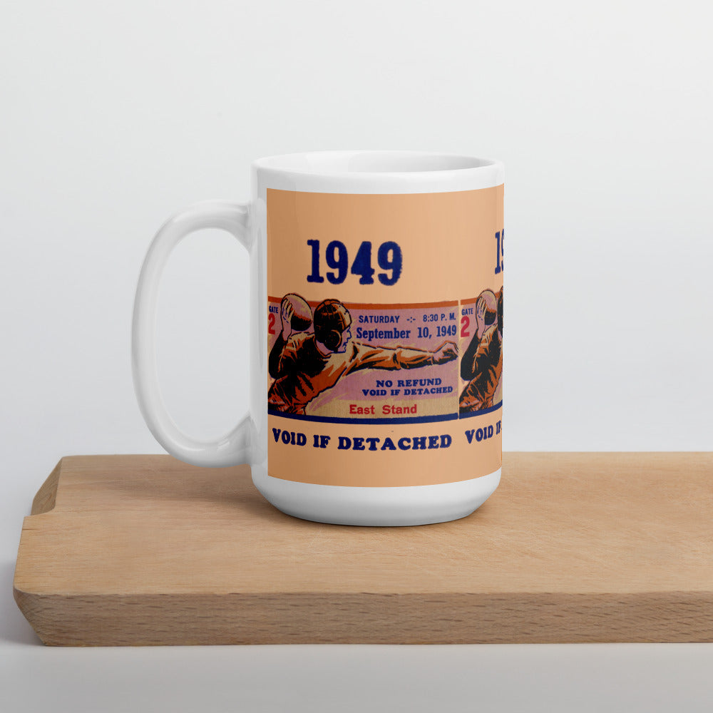 1949 Football Ticket Stub Mug