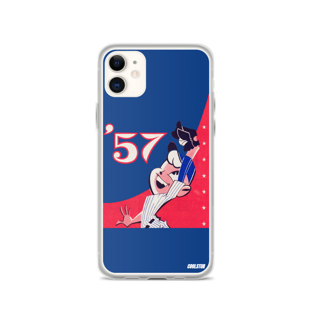 '57 Baseball Grab iPhone Case