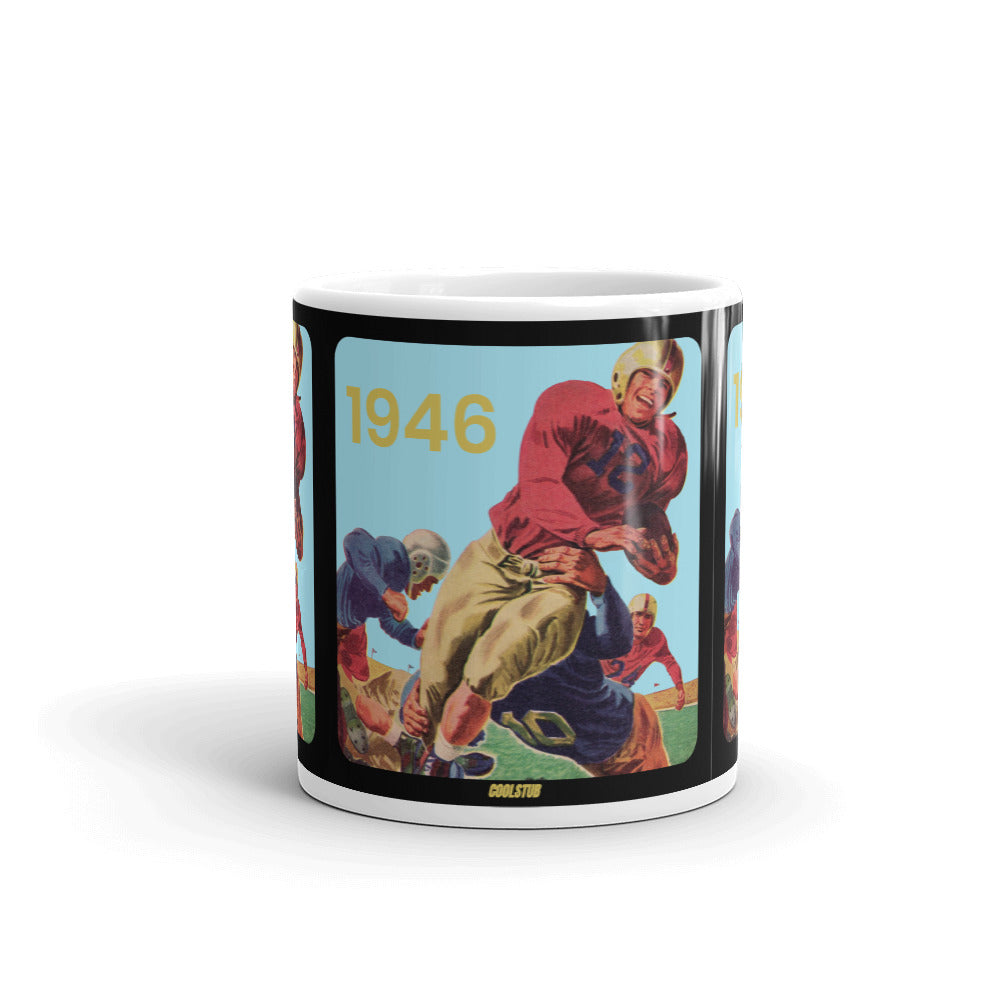 1946 Football Watercolor Art Mug