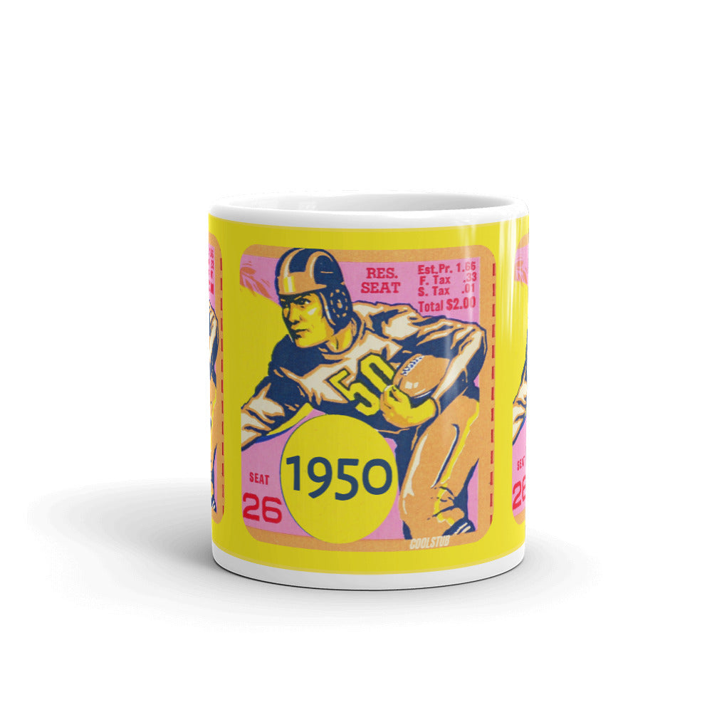 1950 Football Ticket Mug