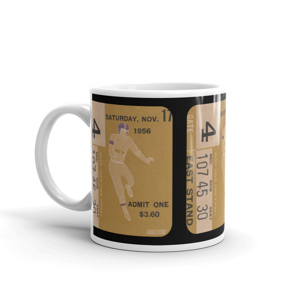 1956 Football Ticket Stub Mug