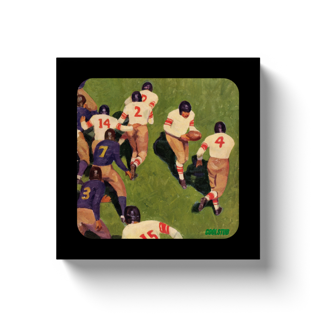 1927 Vintage Football Art Canvas Wrap