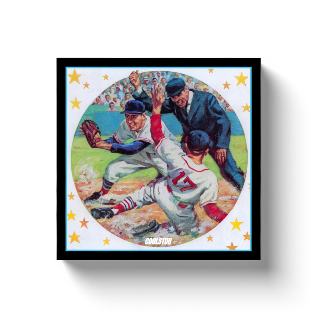 1961 Baseball Tag Canvas Wrap