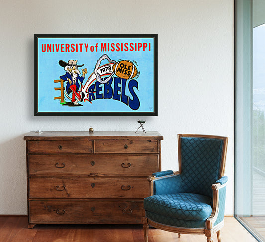 1978 University of Mississippi Rebels Football Art