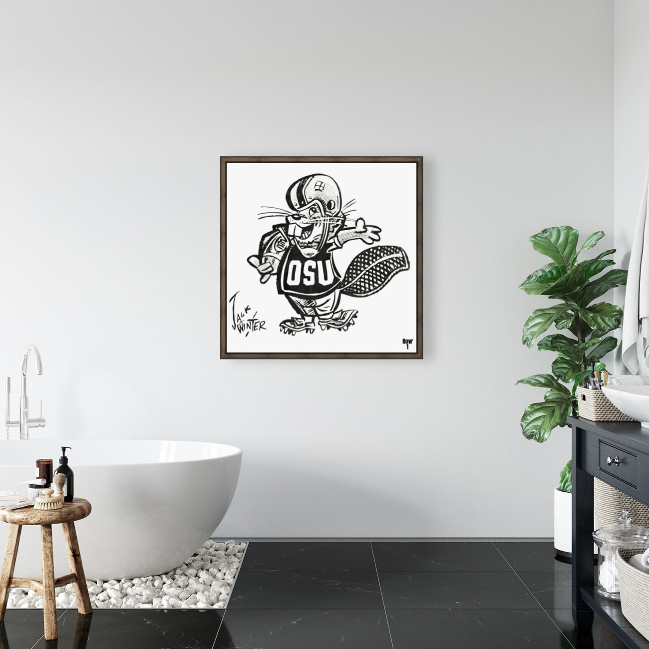 Jack Winter Illustration of Oregon State OSU Beaver