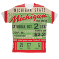 1937 Michigan vs. Michigan State Football Ticket Tee | Row One Brand Vintage Ticket T-Shirts