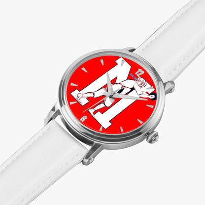 Row One Brand vintage early 1900s Ole Miss Rebels baseball art watch with leather band