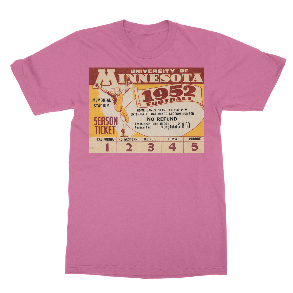 1952 Minnesota Football Ticket Classic Adult T-Shirt