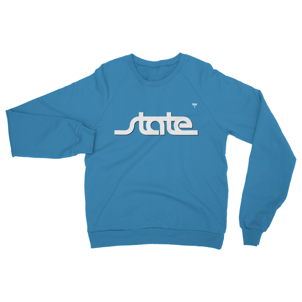 Throwback State Script Classic Adult Sweatshirt