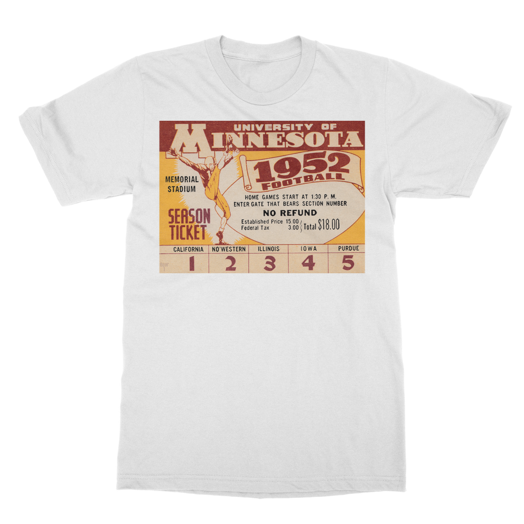 1952 Minnesota Football Ticket Classic Adult T-Shirt