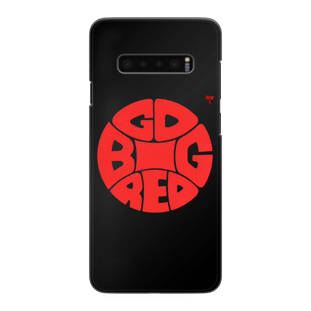 Retro Big Red Basketball Black Hard Phone Case
