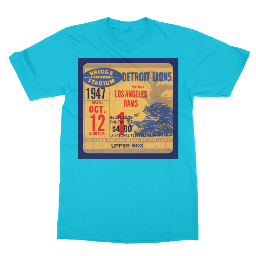 1947 Detroit Lions Ticket Classic Adult T-Shirt