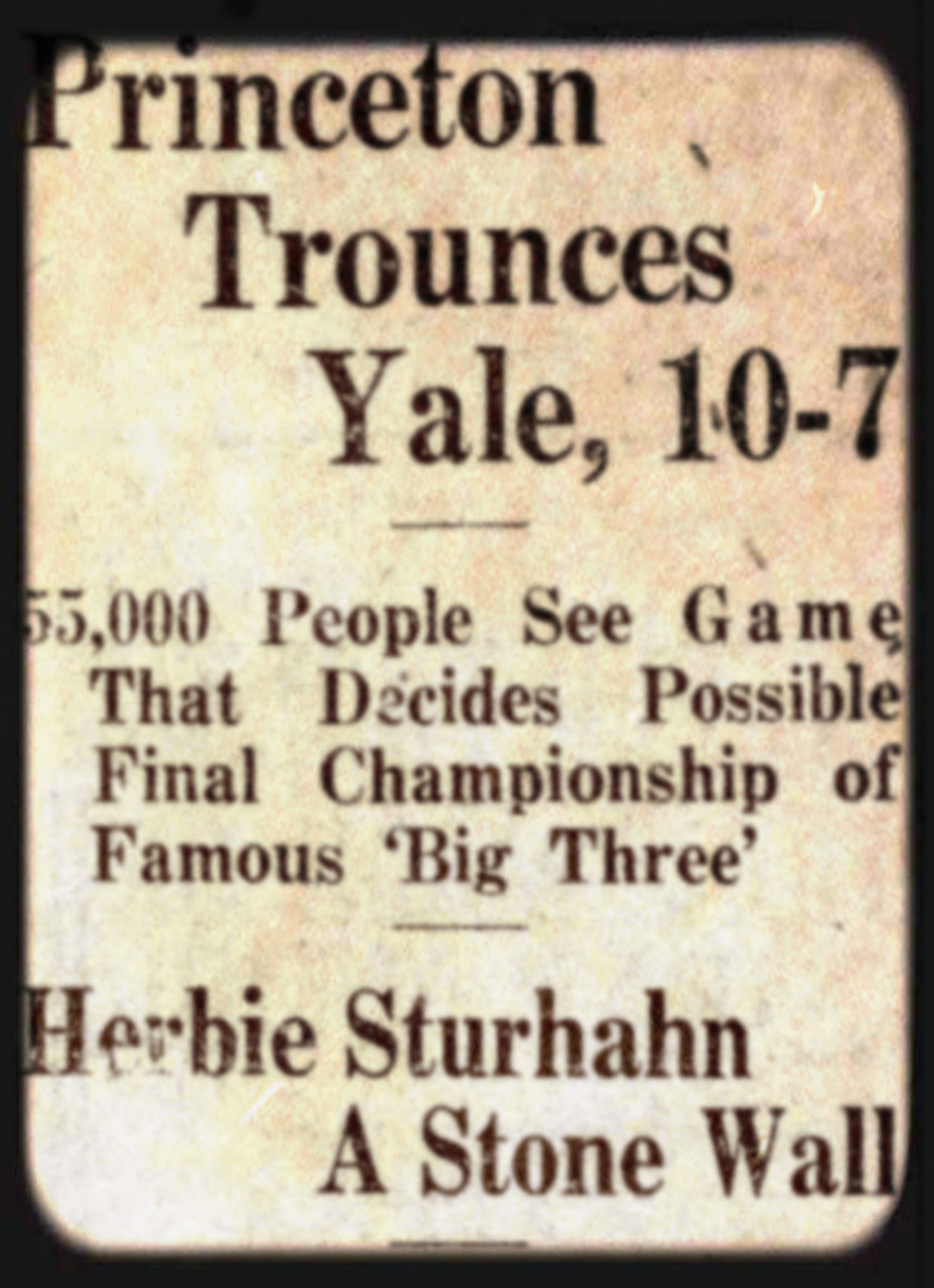 1926 Yale vs. Princeton Football Ticket Stub Drink Coasters