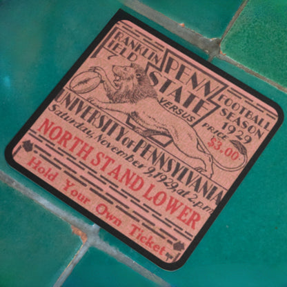 1929 Penn State Nittany Lions at Penn Quakers Ticket Coasters