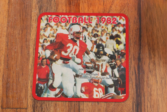 1982 Nebraska Football Art Drink Coasters | Row One Brand | Unique Nebraska Gifts