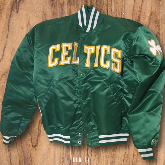Sold by Row One Brand | Used 1990 Boston Celtics Starter Jacker Size Medium
