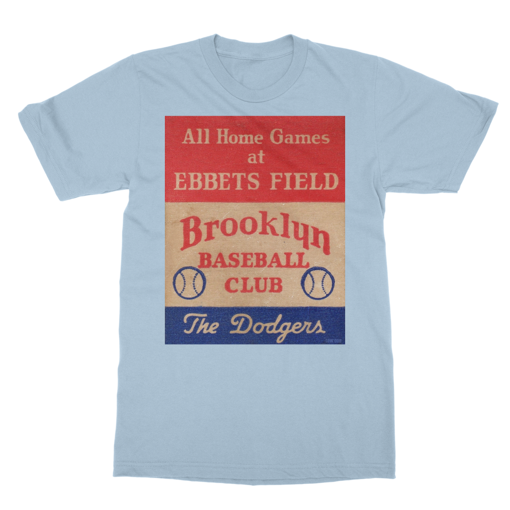 1939 Brooklyn Dodgers Baseball Club Classic Heavy Cotton Adult T-Shirt