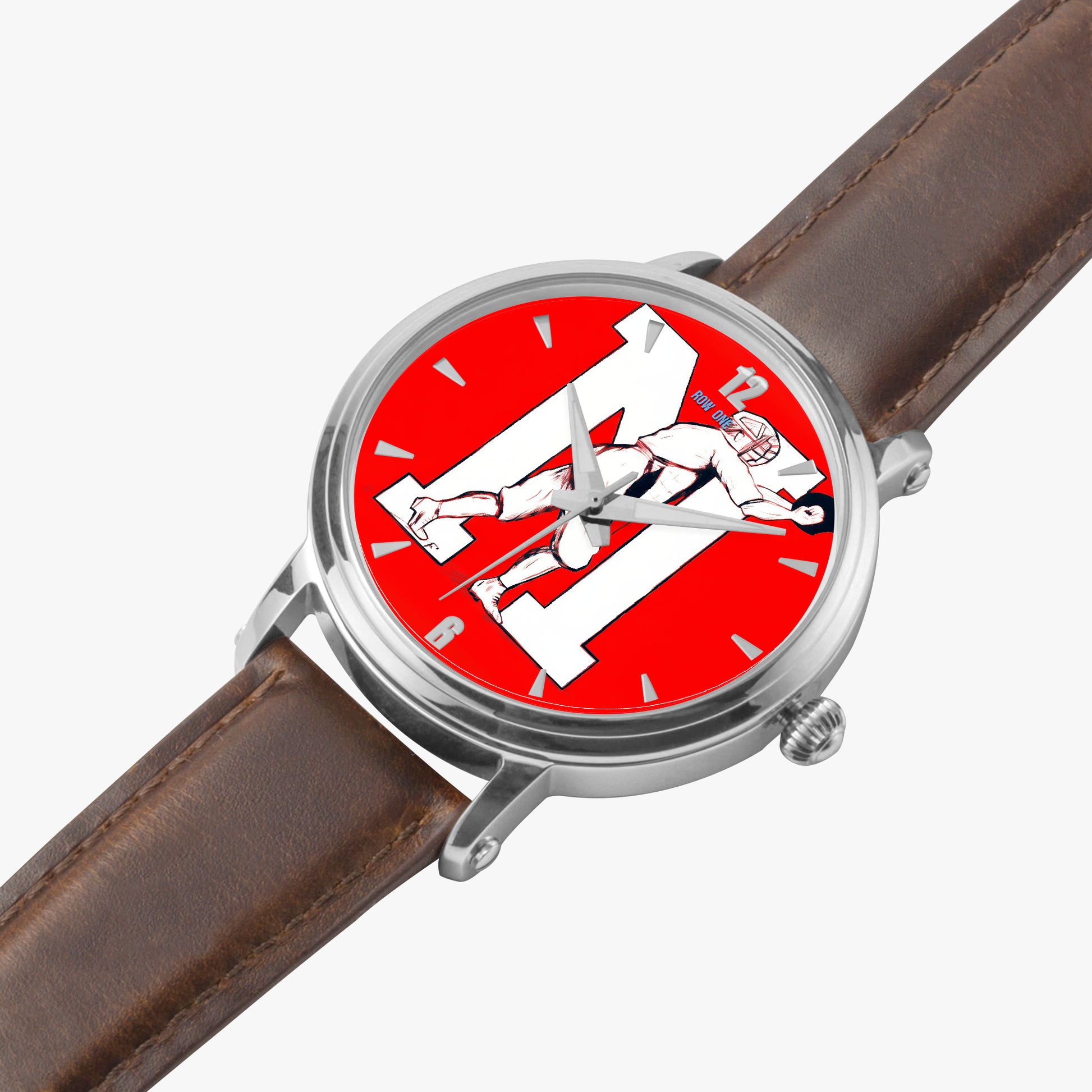 Row One Brand vintage early 1900s Ole Miss Rebels baseball art watch with leather band