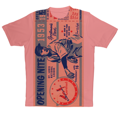 1953 St. Louis Cardinals Ticket Sublimation Performance Adult T-Shirt