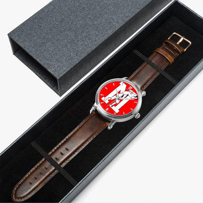 Row One Brand vintage early 1900s Ole Miss Rebels baseball art watch with leather band