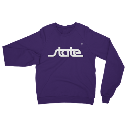 Throwback State Script Classic Adult Sweatshirt
