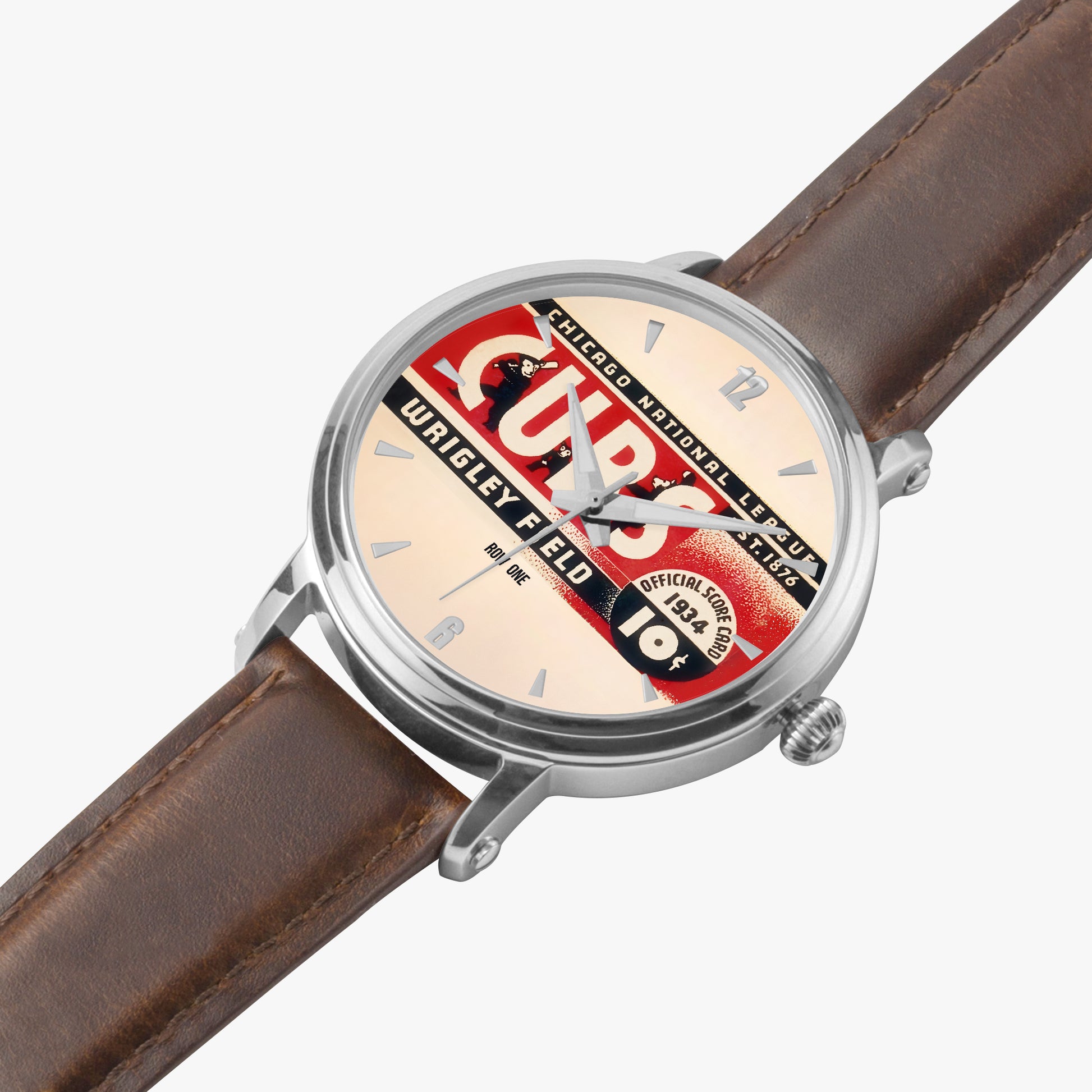 1934 Chicago Cubs Baseball Score Card Art Watch from Row One Brand