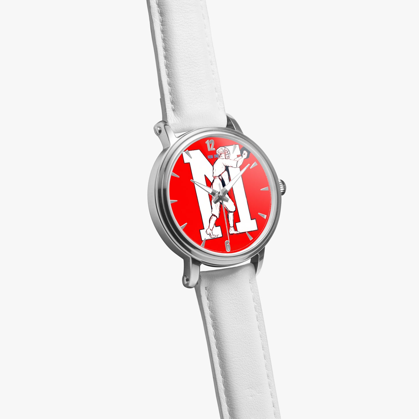 Row One Brand vintage early 1900s Ole Miss Rebels baseball art watch with leather band