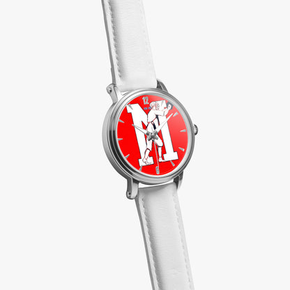 Row One Brand vintage early 1900s Ole Miss Rebels baseball art watch with leather band