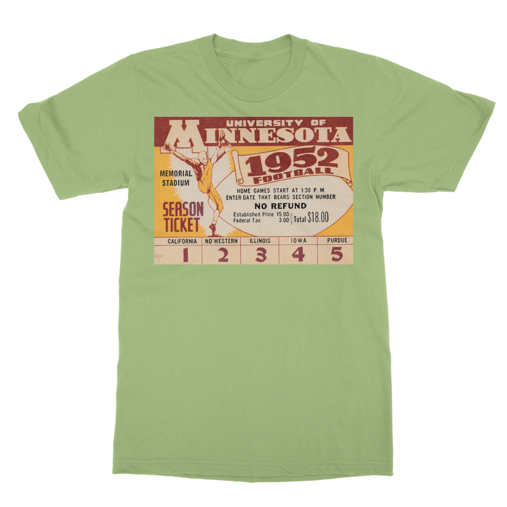 1952 Minnesota Football Ticket Classic Adult T-Shirt