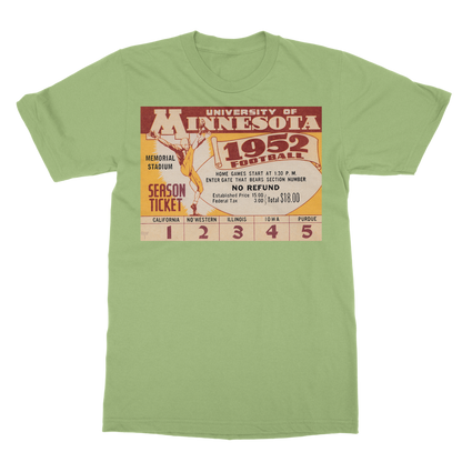 1952 Minnesota Football Ticket Classic Adult T-Shirt