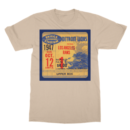 1947 Detroit Lions Ticket Classic Adult T-Shirt