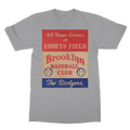 1939 Brooklyn Dodgers Baseball Club Art Tee | Row One Brand Vintage Sports T-Shirts with Historic Ornamental Graphic Designs Created from Real Sports Memorabilia