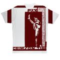 1930 Pax Crimson Tide Football Art Tee with Ornamental Graphics Created from 1930 Rose Bowl Dance Card Art | Row One Brand Vintage College Football Tees |