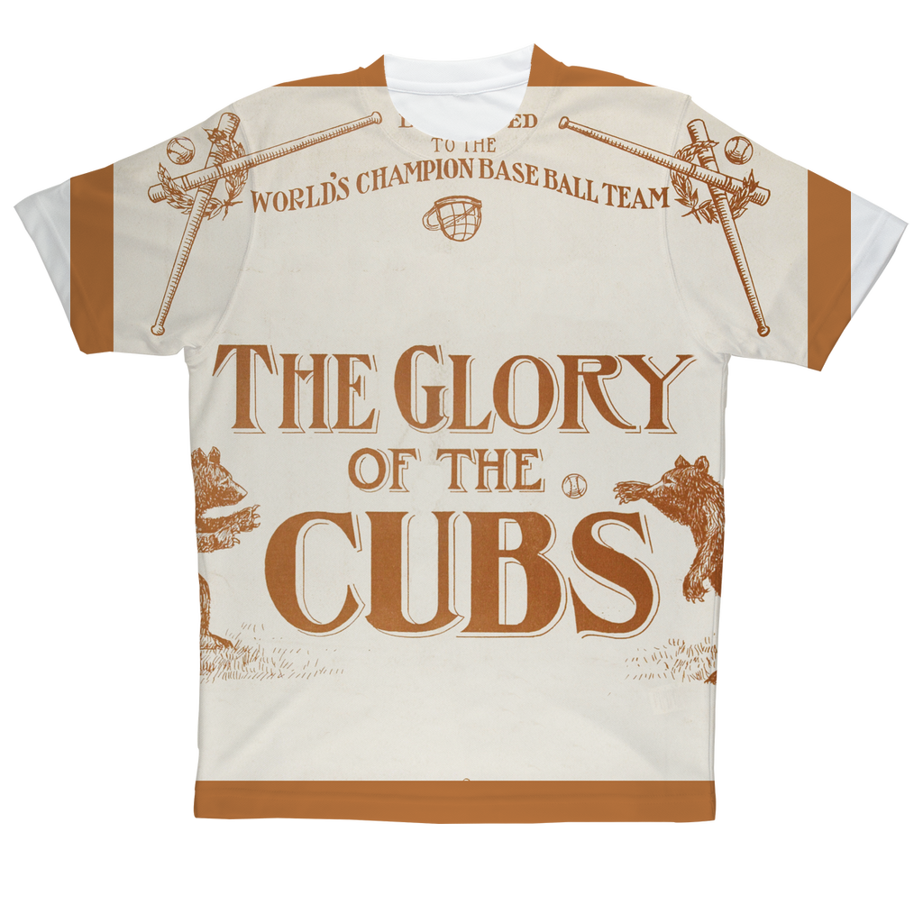 Glory of the Cubs | Row One Brand Vintage Sports Apparel Designs | Oversized Prints T-Shirts