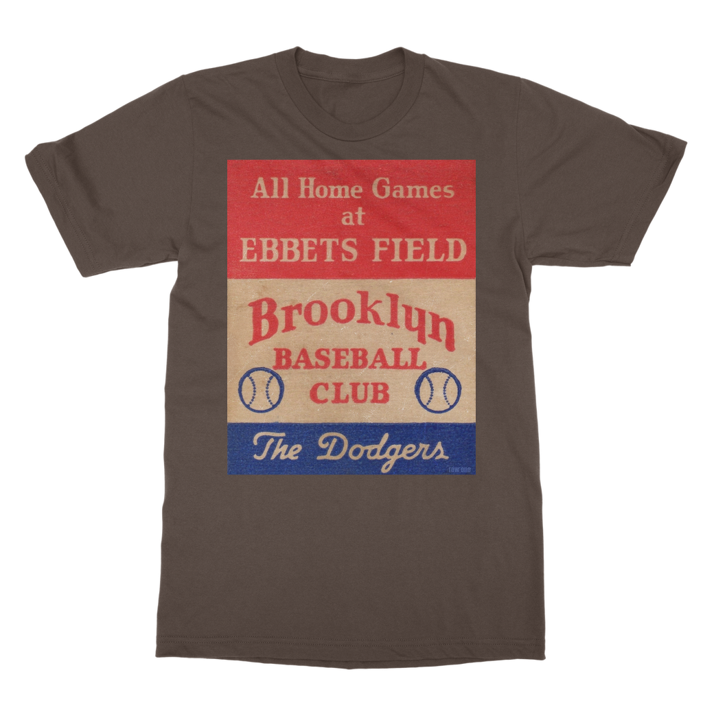 1939 Brooklyn Dodgers Baseball Club Classic Heavy Cotton Adult T-Shirt