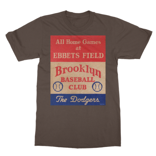 1939 Brooklyn Dodgers Baseball Club Classic Heavy Cotton Adult T-Shirt