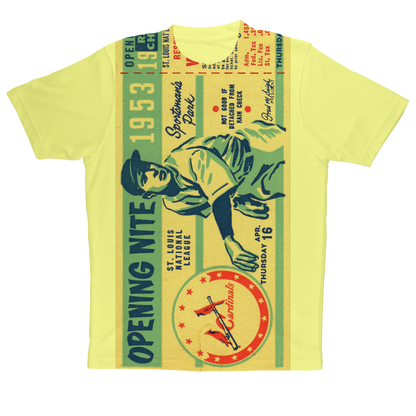 1953 St. Louis Cardinals Ticket Sublimation Performance Adult T-Shirt