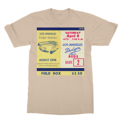 1972 LA Dodgers Ticket Stub Classic Adult T-Shirt