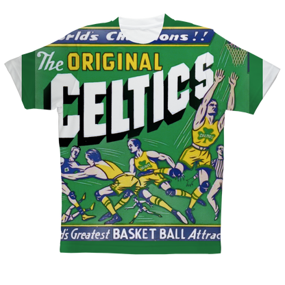 The Original Celtics | Vintage Basketball Graphic Art Tee | Row One Brand Vintage Sports Apparel